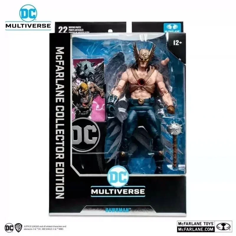 Wholesale Original Mcfarlane Dc Multiverse Hawkman Anime Action Figure Statue Figurine Collection Model Gifts Christmas toys