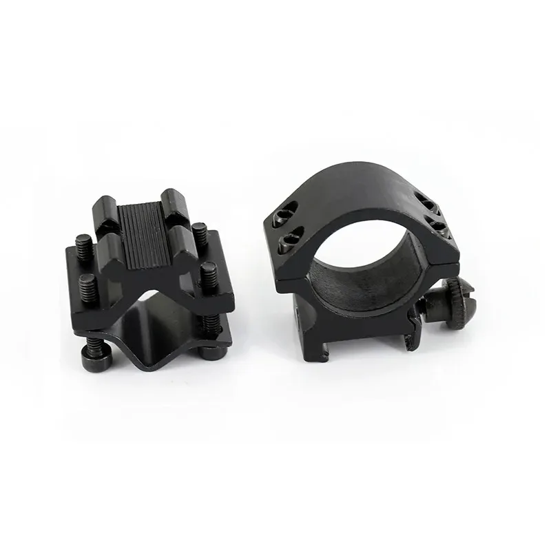 Universal Metal Rail Clip 25mm Ring 20mm Gun Mount Tactical Flashlight Laser Torch Bracket For 501B C8 Hunting Flash Light