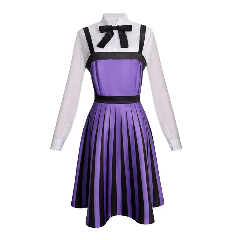 تنورة تنكرية جديدة لعام 2025 زي مخطط زي أكاديمية أرجواني ملابس مدرسية أزياء الهالوين للفتيات البالغات sk;m1