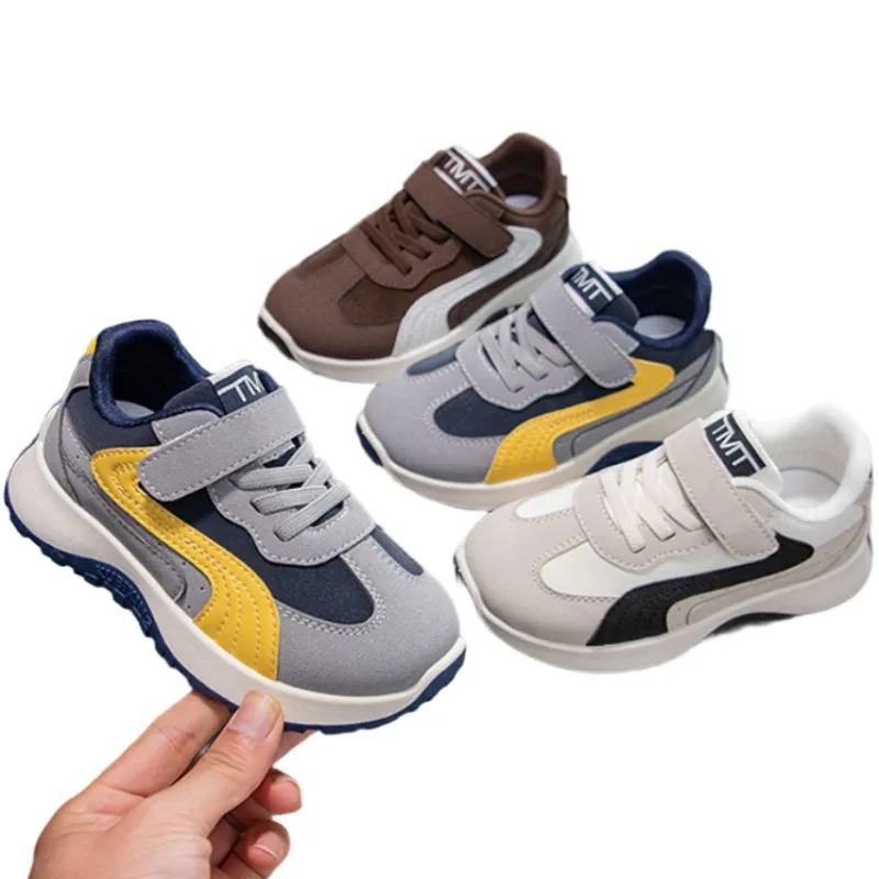 

2026 Spring Autumn New Boys' Waterproof Soft soled Casual Board Shoes Girls Babies Anti slip Wear resistant Sports Walking Shoes