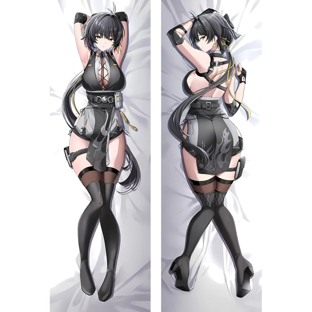 

Чехол для подушки Wuthering Waves Rover Dakimakura Body - 2-сторонняя наволочка с трикотом в стиле аниме Waifu, отличный подарок для отаку
