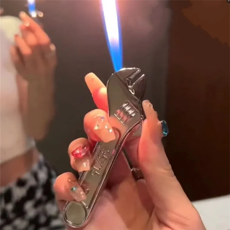 

2025 Newest Wrench/Pliers Open Flame Lighter Novelty Cigar Igniter Smoke Windproof Fire Cigarette Lighters & Smoking Accessories