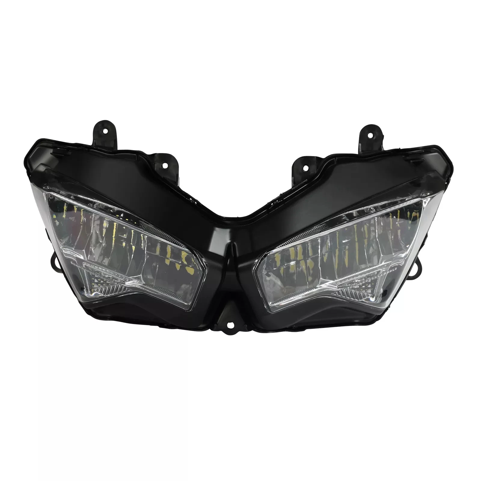 Motorcycle LED Headlight Assembly Stay Fairing Bracket For Kawasaki Ninja 400 2018-2024