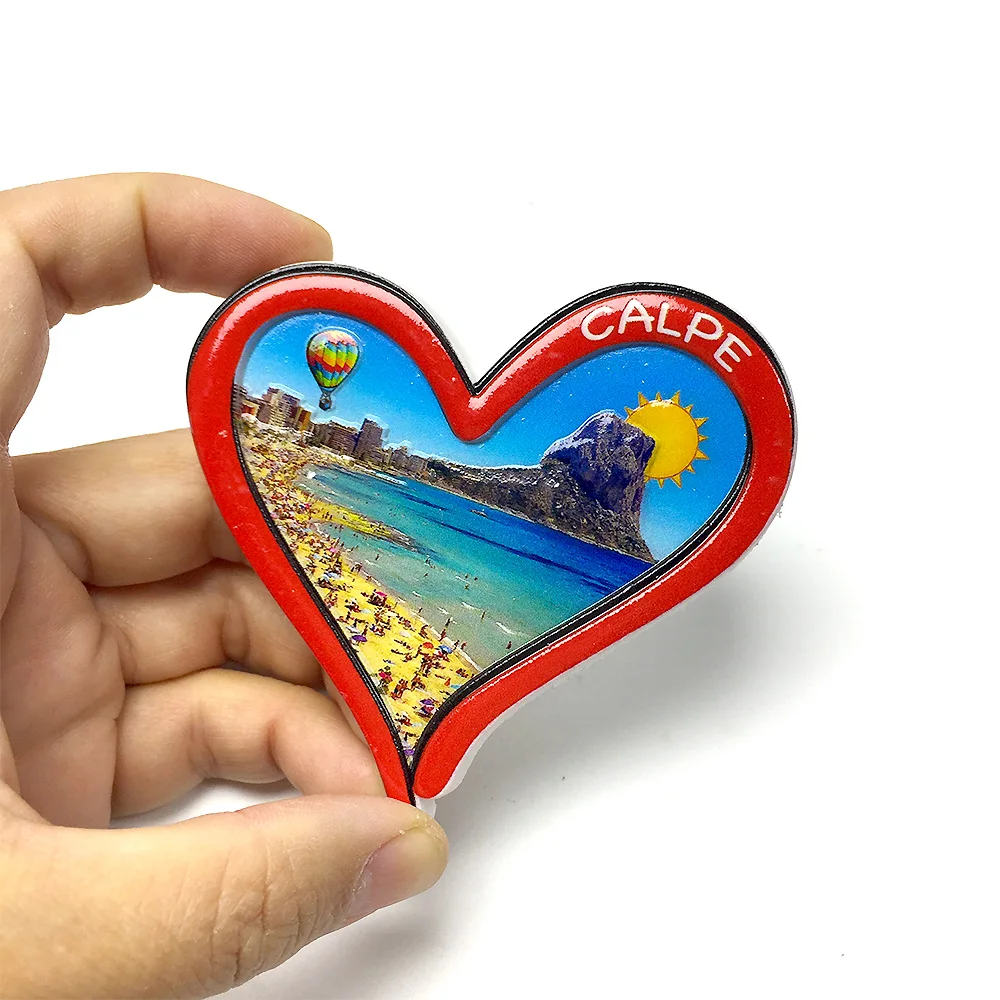 

3D Resin Fridge Magnet - Iconic Calpe Scenery - Popular Travel Souvenir