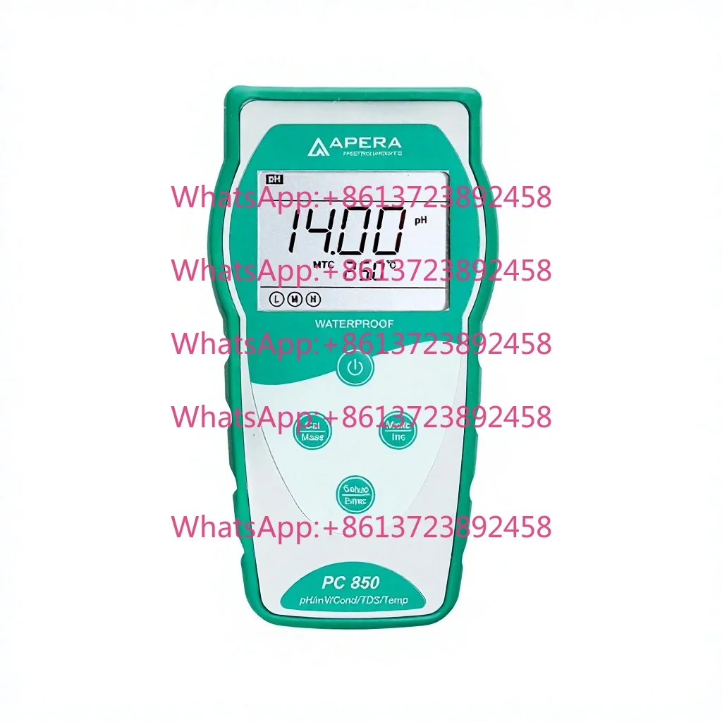 Apera Instruments Value Series PC850 Portable Handheld PH/Conductivity Multi-Parameter Meter Kit (AI5514) China 13.78x10.63x3.15