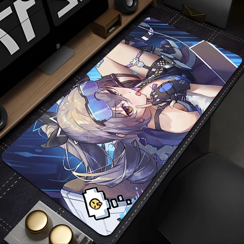 Mouse Pad Extra Laptop H-honkai Star Rail Silver Wolf Keyboard Girl Style HD Office Non Slip Kawaii Mousepad For Girl Best Gift