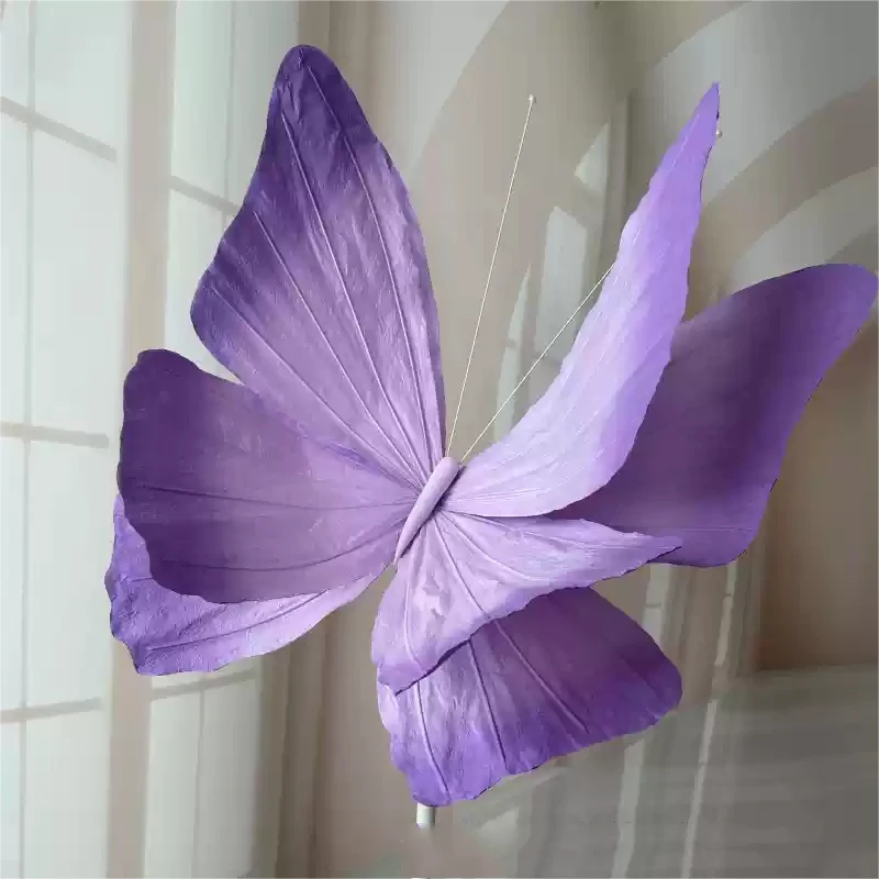 

1- Pack Butterfly Paper ArtA Rtificial Flower Wedding Decor Road Leading Flower Stage Decoration Window Display Ornaments Layout