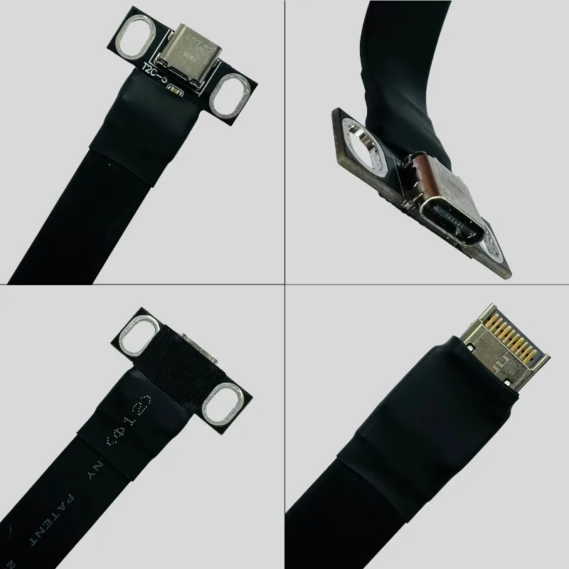 USB 3.2 GEN 2 Type-E Male to Type-C Female Extension Cable Internal 3.1 Type E C Male/Female Extender for Mainboard Front Panel