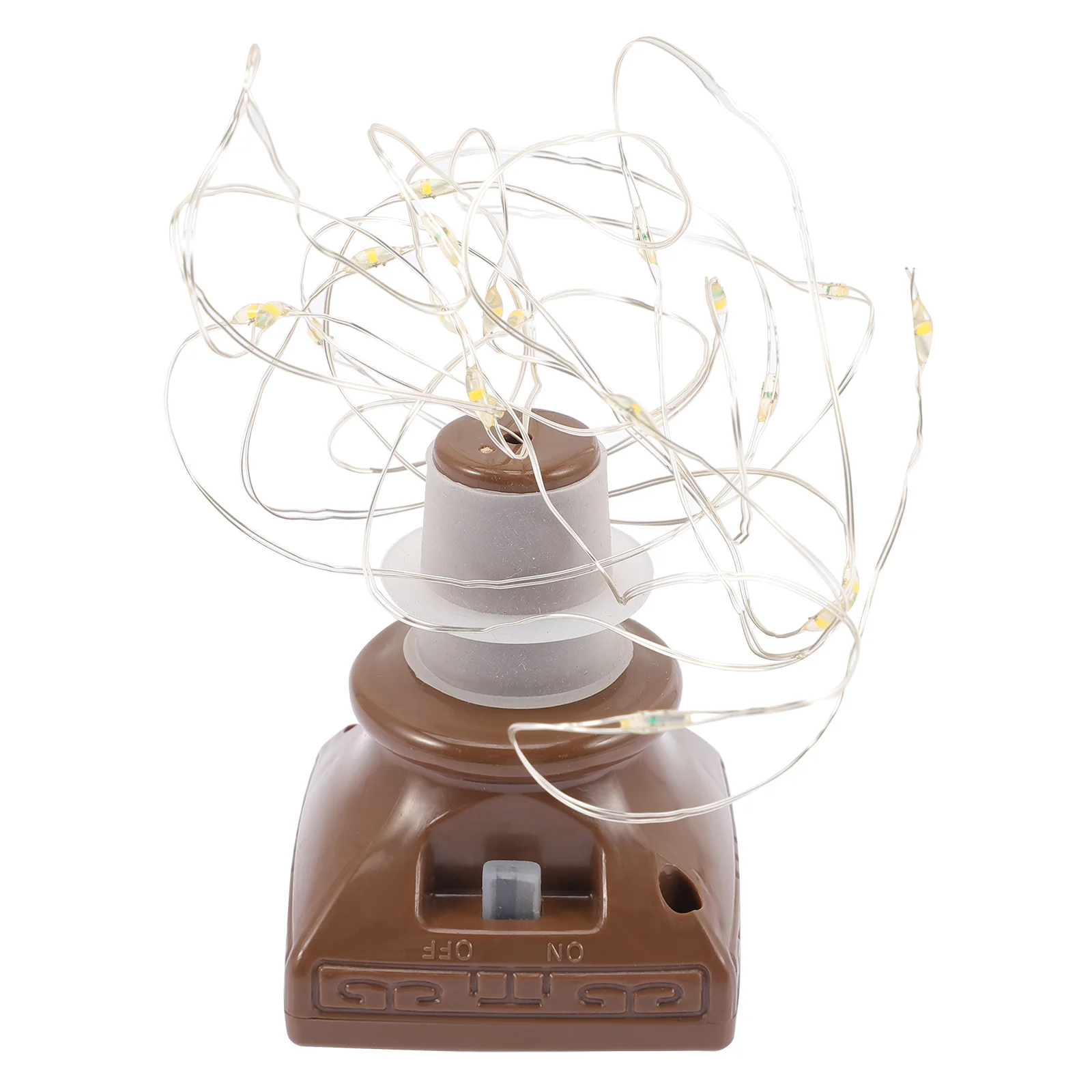 زجاجة النبيذ أضواء الفلين 20 المصابيح سلسلة أضواء البلاستيك DIY بها بنفسك شكل شرفة درابزين سياج ديكور احتفالي ضوء مقاوم للماء #6