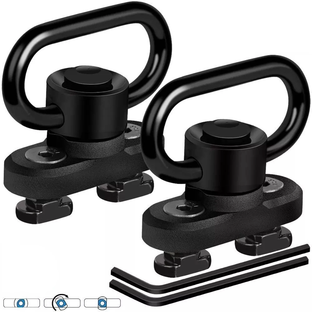 

2 Pack M-LOK QD Sling Mount Sturdy Quick Detach& Rotatable Locking Design Edc gadgets Tactical bag military Foldable travel bag