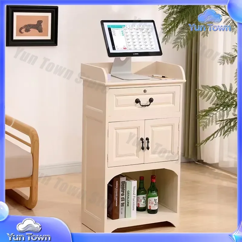 Small Receipt Desk for Clothing Store Checkout Counter Personalized Internet Celebrity Reception Desk for Retail Shop Home
