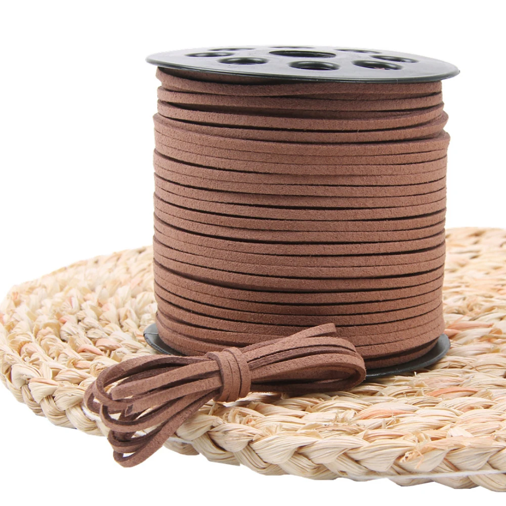 10M/Rolle 2,5mm Kunstwildleder-Schnur, Lederband, Handgefertigter Faden für Armbänder, DIY-Schmuckzubehör, Komponenten und Schnur-Accessoires – Detail 10