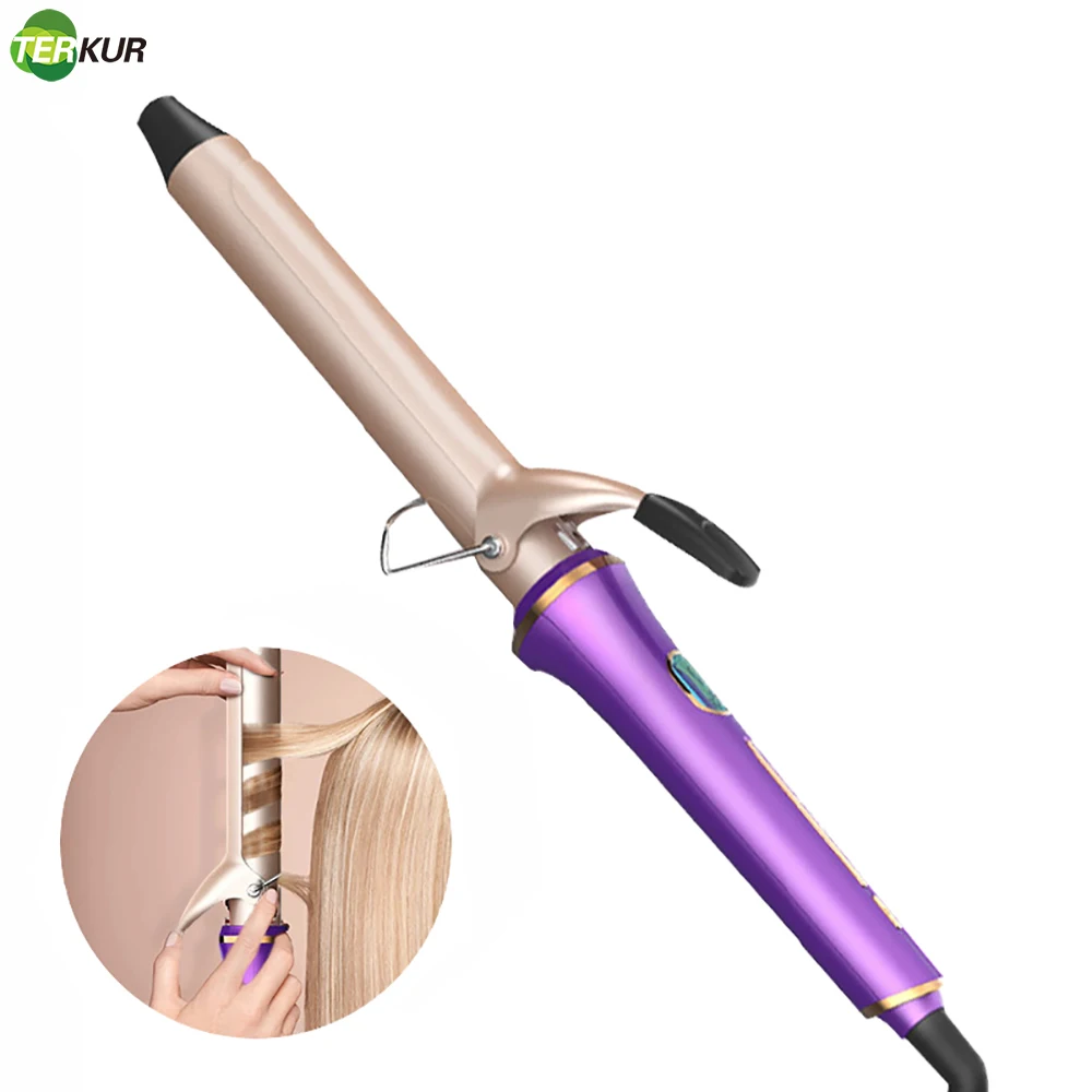 

Curling Iron with Tourmaline Ceramic Coating 28mm Hair Curler Wand Roller Anti-scalding Insulated Tip Waver Maker Styling Tools