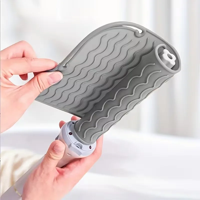 1pc Heat Resistant Silicone Hair Styling Mat Storage Heat Insulation Pad For Curling Irons Hair Straightener Perming Rod