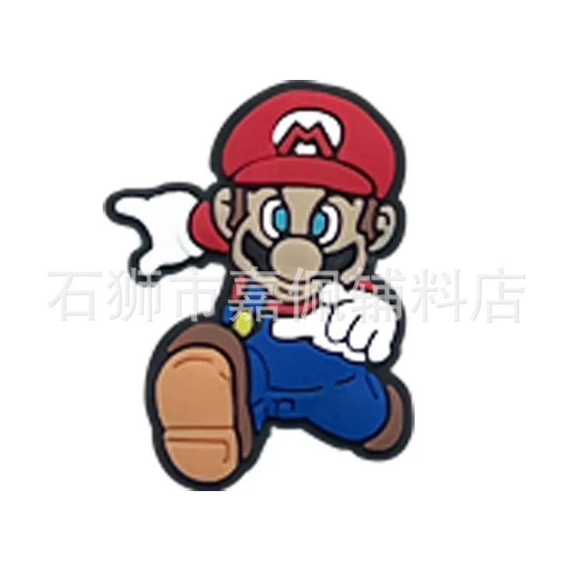 2024New 25Pcs/set Super mario shoes Charms Slippers Decorative Accessories Shoes Flower Sandals Ornaments Shoe Decoration Buckle