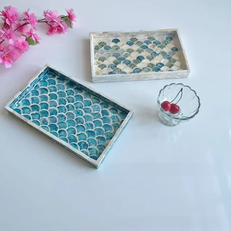Shell tray, premium color shell tray, home living room cake coffee restaurant storage shell tray