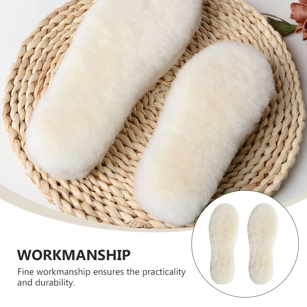

Wool Felt Insoles Thickened Warm Winter Durable Long Lasting Reduced Pressure Fit Shoes Sneakers Boots Selected Material Great