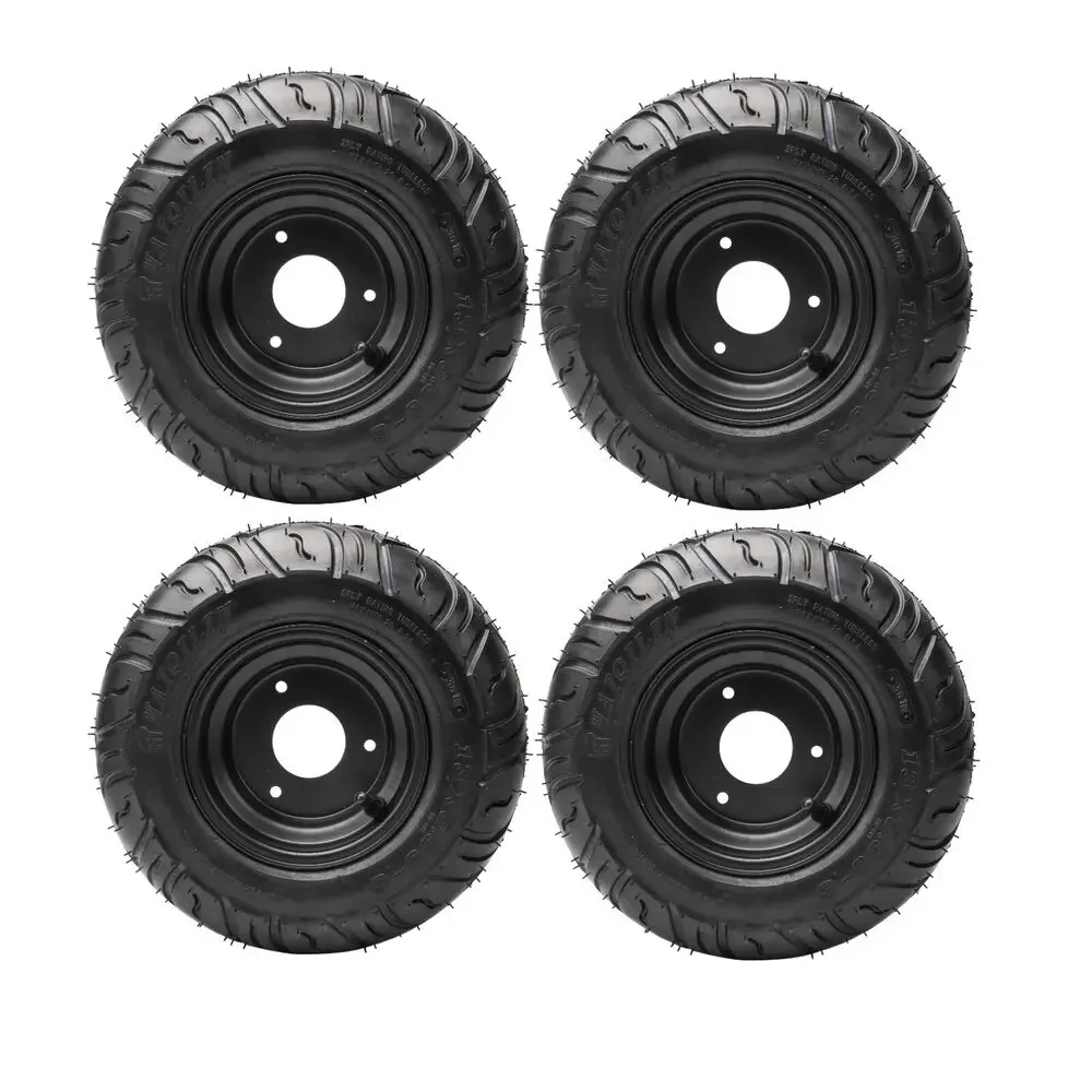 

TDPRO 4 Pack 6'' Rear Wheel w/Rim Tyre 13x5.00-6 for 49cc 90cc Go kart Buggy Lawn Mower for Off-Road and Utility Vehicles