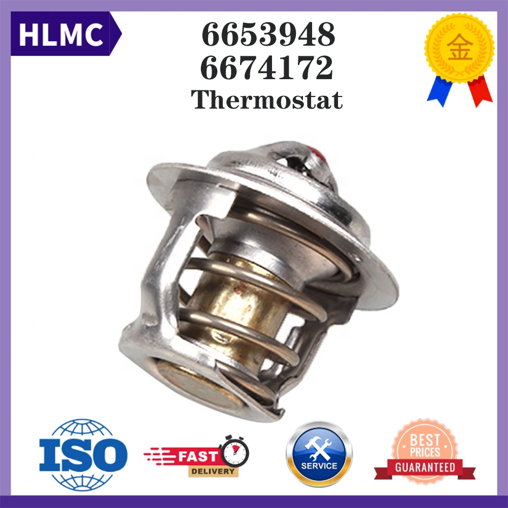 Aftermarket Thermostat 6653948 6674172 for BobCat 773 751 T190 S175 S150 763 S185 S130 S160 7753 753