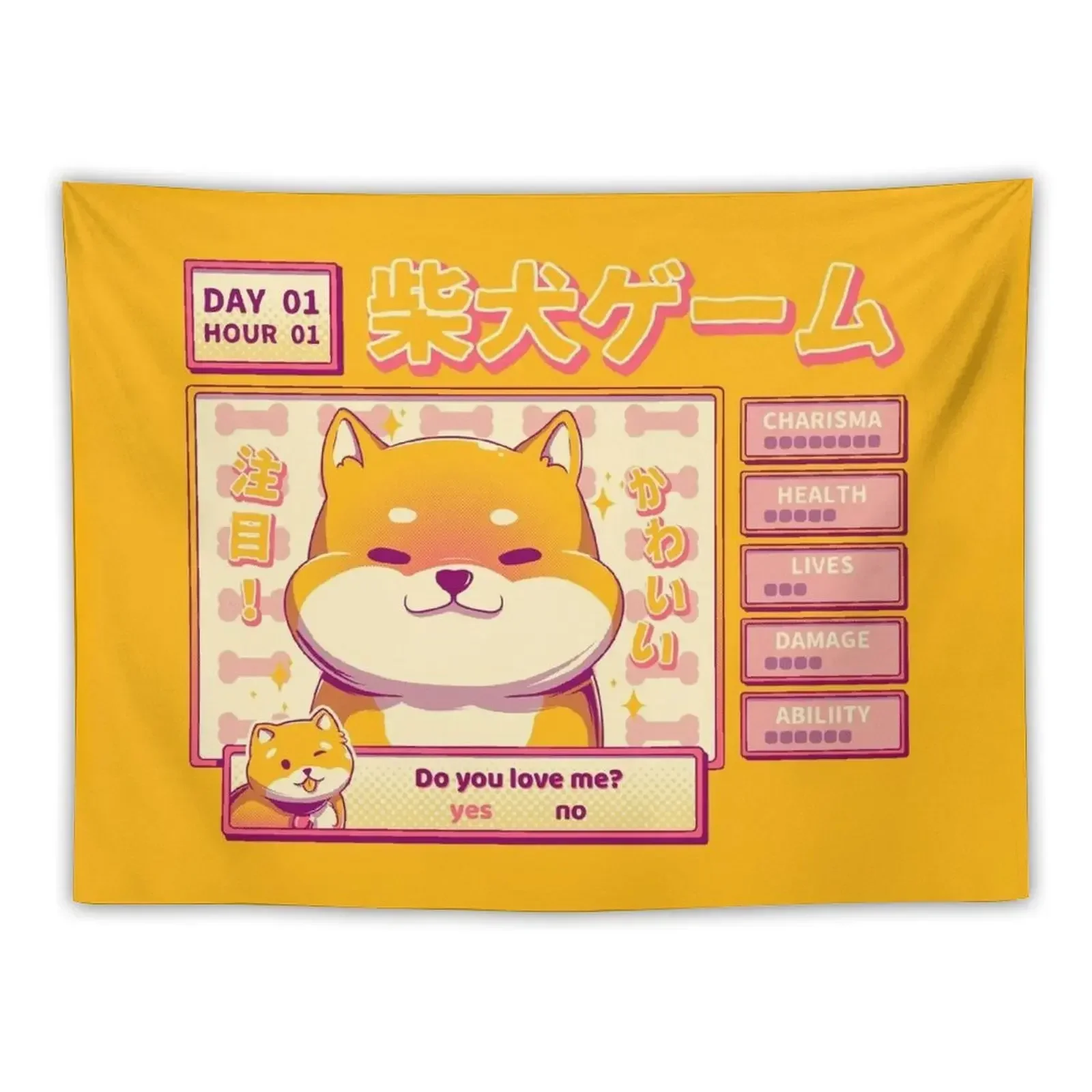 Shiba Novel Tapestry Wall Decoration Aesthetic Room Decoration Bedroom Decorations Home Decorations Tapestry