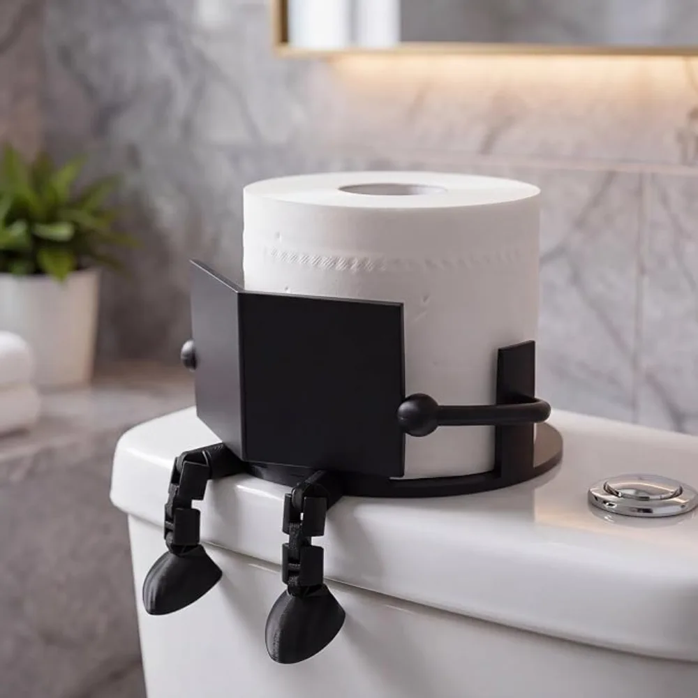 Funny Toilet Roll Holder, Reading Toilet Roll Storage for Bathroom Decor, Creative and Unique Bathroom Decorating Ideas