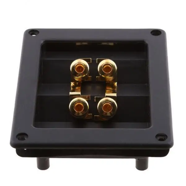 2x DIY Home Car Stereo Screw Cup Connectors Subwoofer Plugs Jack 4-Way