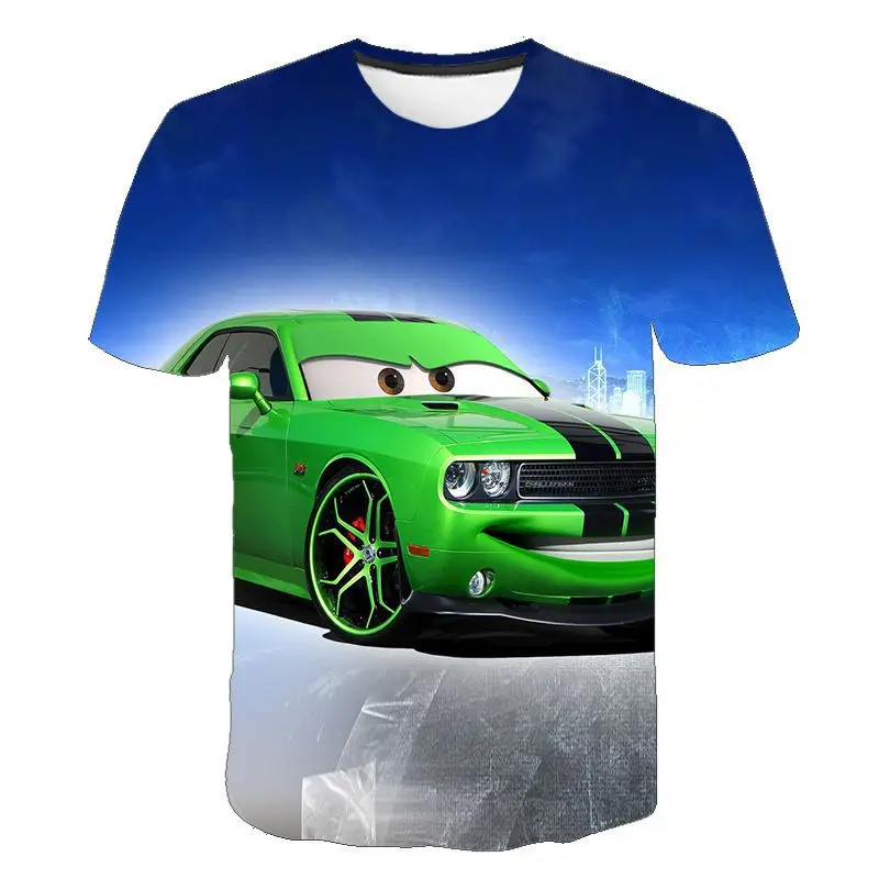 2024 Summer Cars Fashion Funny T Shirt Children Birthday Gift Tshirts Baby Clothes Kids Boys Girls T-shirts 3D Printed Cartoon