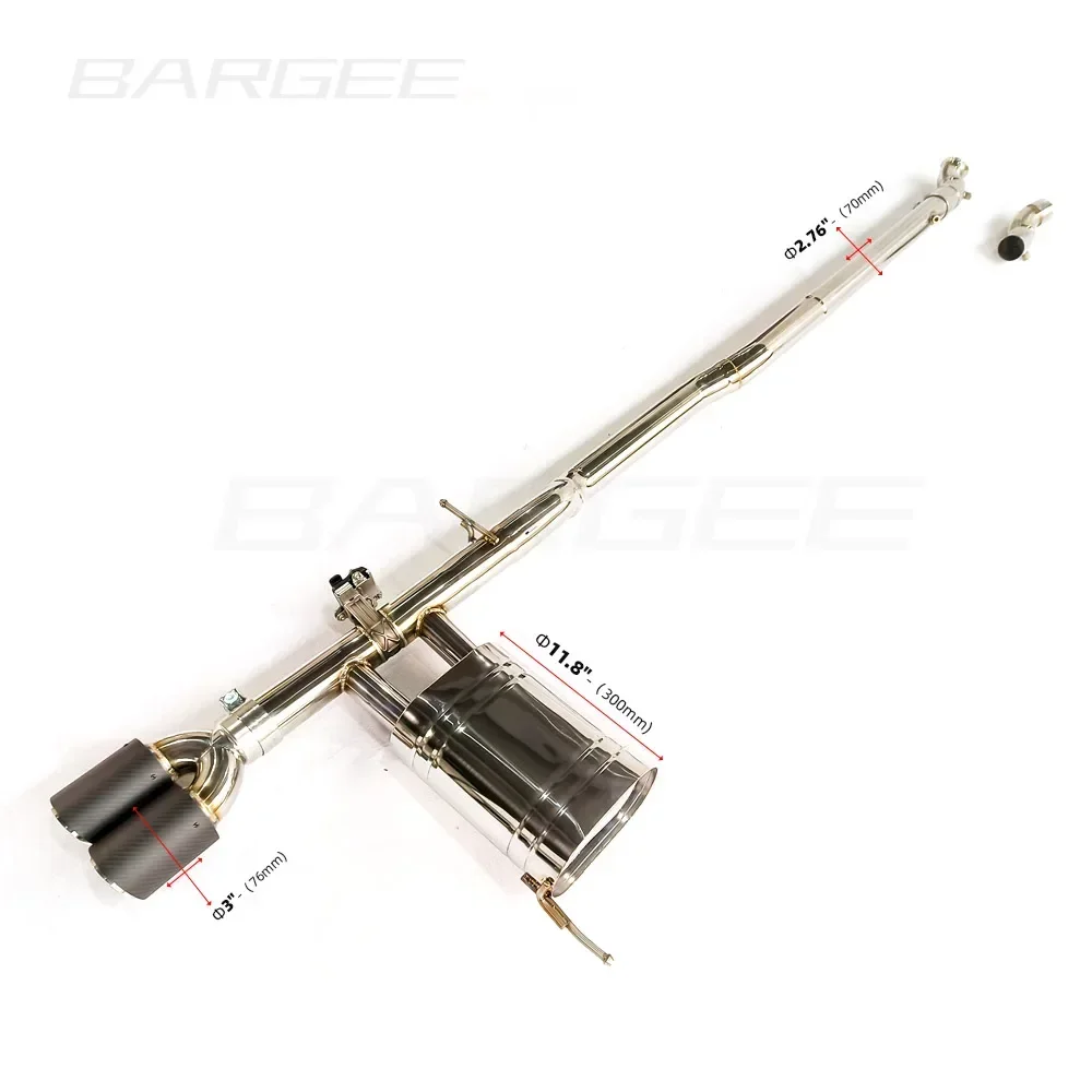 Bargee Valvetronic EXHAUST CATBACK для MINI F56 1.5T 2.0T MINI JCW 2022 ~ UP глушитель выхлопные трубы