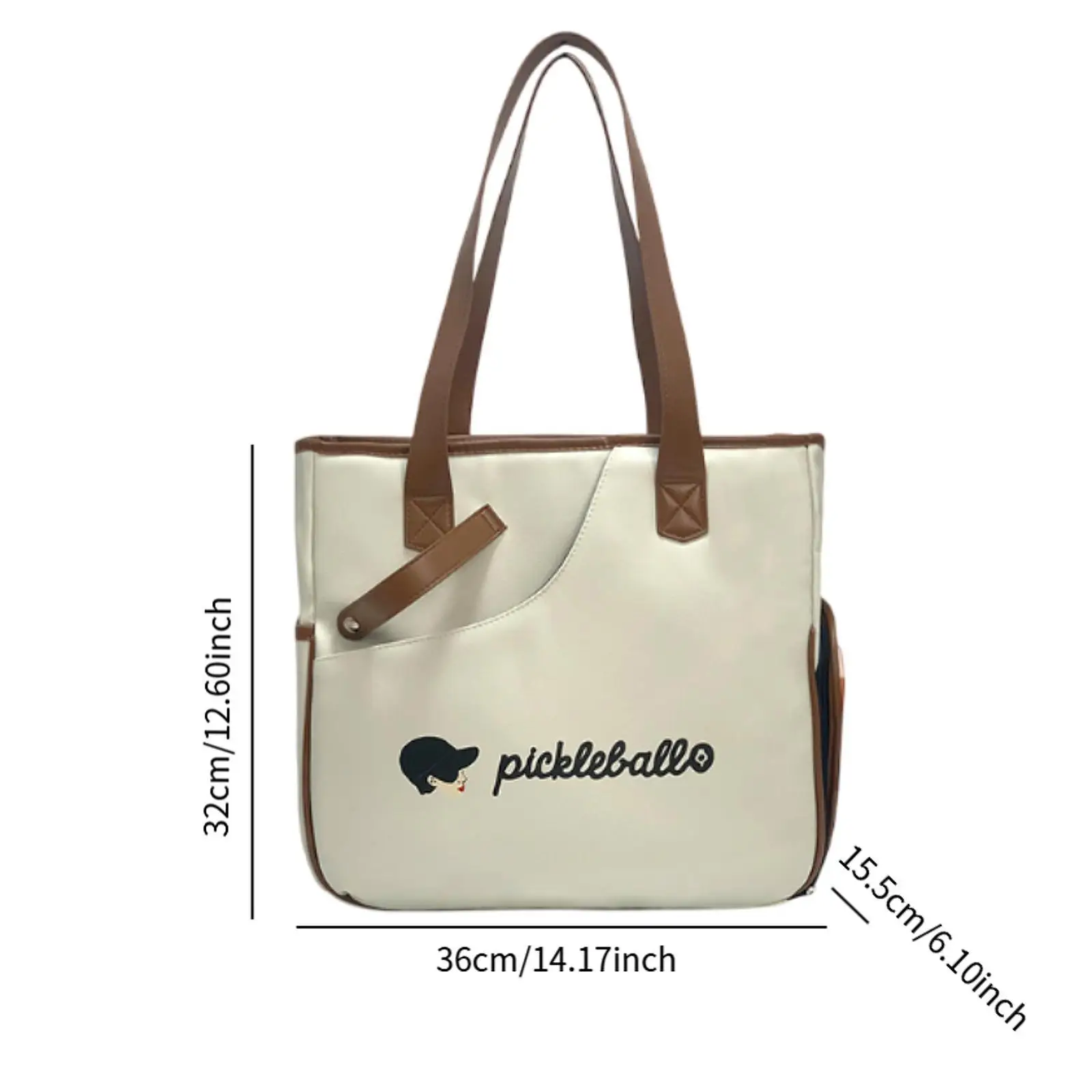 

Pickleball Racket Bag Lightweight Separate Shoe Compartment Table Tennis Bag