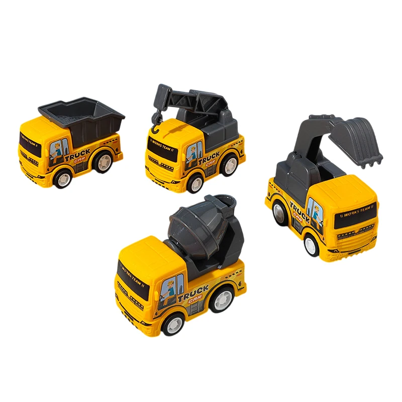 1Pcs Kids Toy Car Inertia Sanitation Truck Models Pull Back Engineering Vehicle Boys Toys For Children Ideal Gifts For Boys Kids