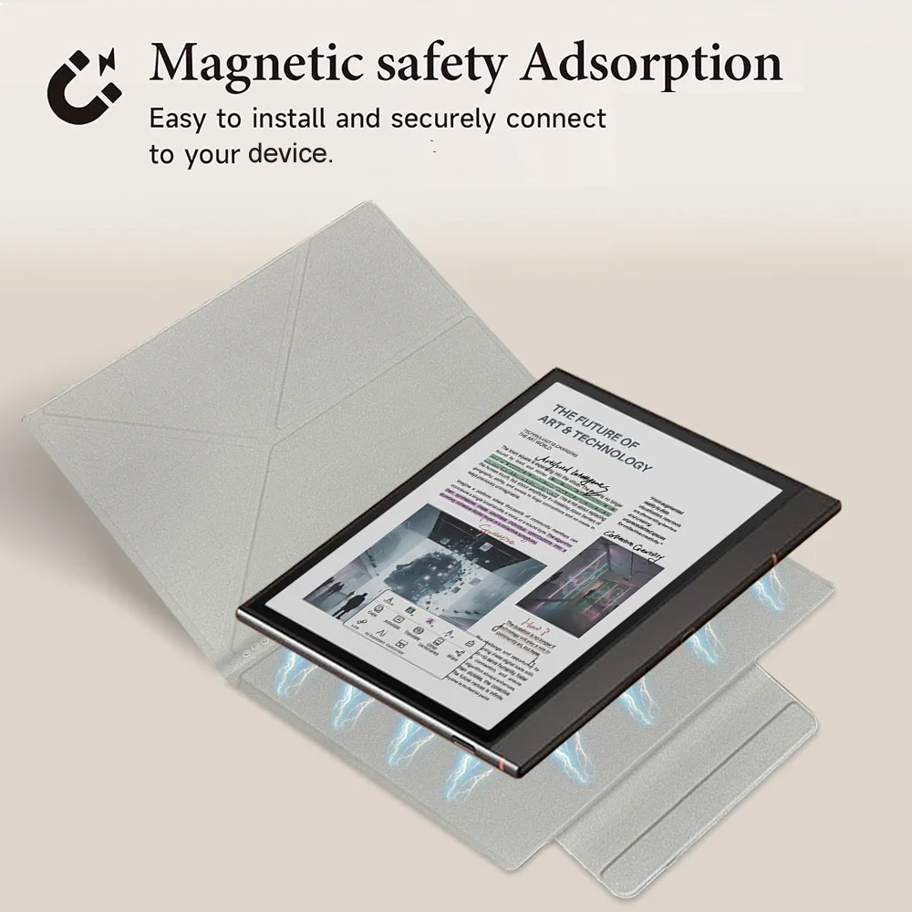 Protective Case for Onyx Boox Note Air 3C/B/W 4C/5C Magnetic 10.3-inch Cover, Deformed Folding Bracket Shell