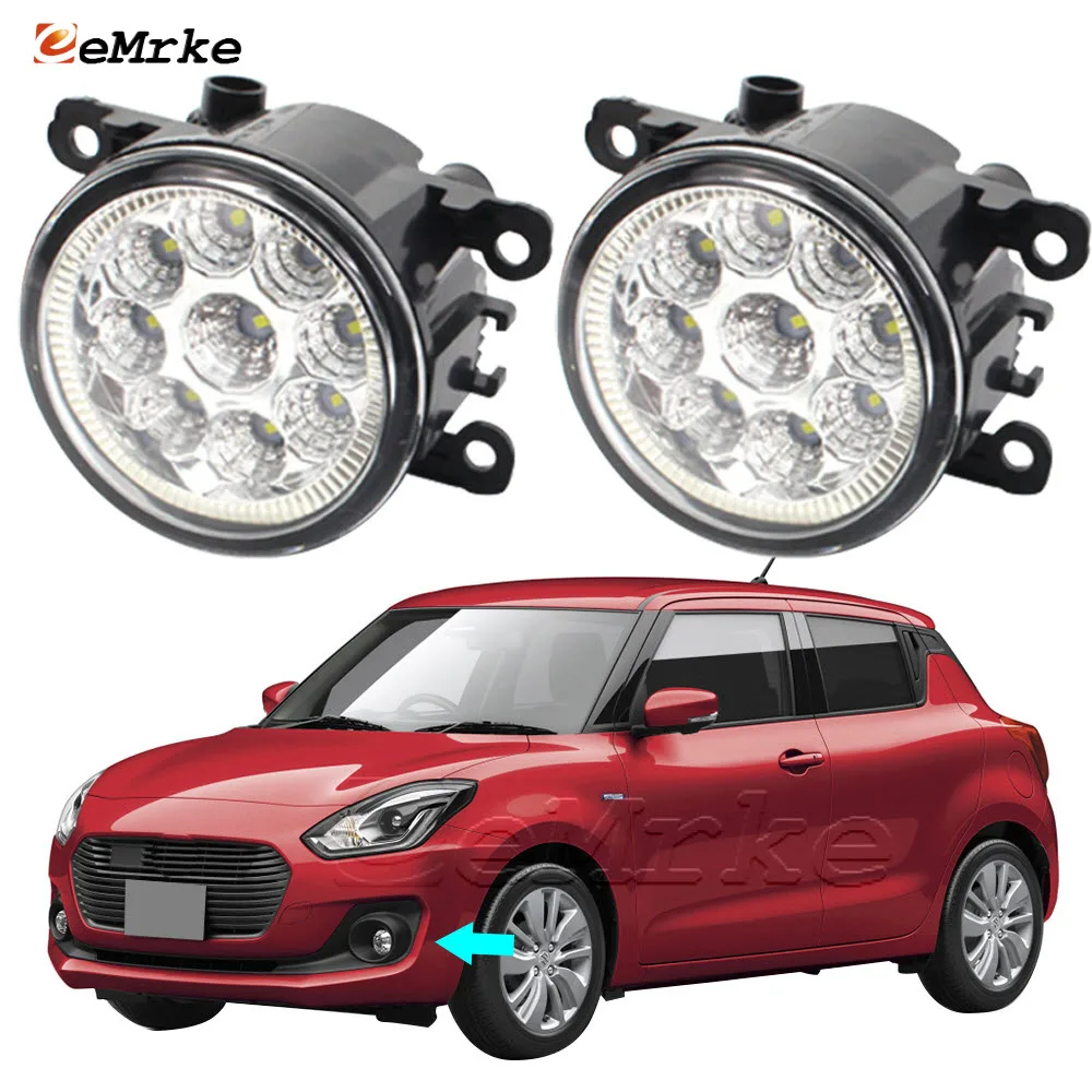 

2 PCS Car Fog Lamp Assembly for Suzuki Swift A2L ZC13S ZC23S ZC33S ZC83S ZD83S ZC43S ZC53S ZD53S DRL Daytime Running Lights