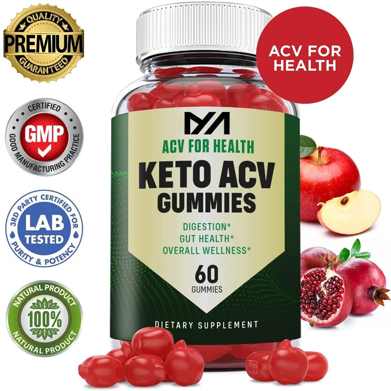 

ACV for Health Keto ACV Soft Candy 1000MG with Pomegranate Juice Beetroot B12 60 Pills Soft Candy