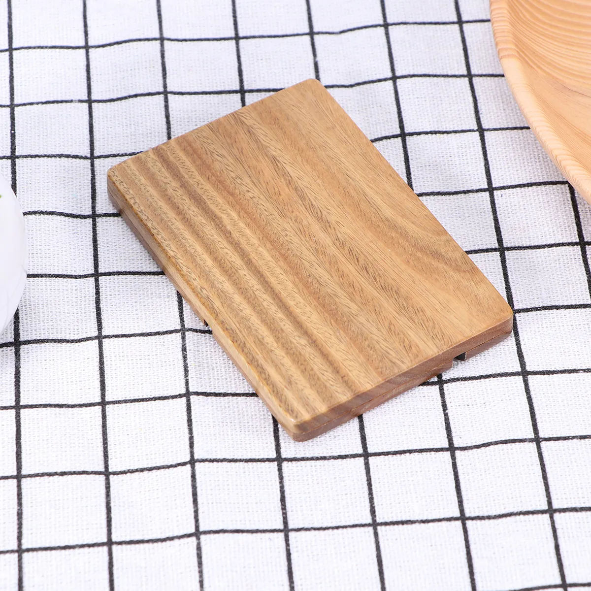 

Складное деревянное зеркало для макияжа из натуральных материалов, портативное настольное зеркало для дома, для удаления прыщей и черных точек