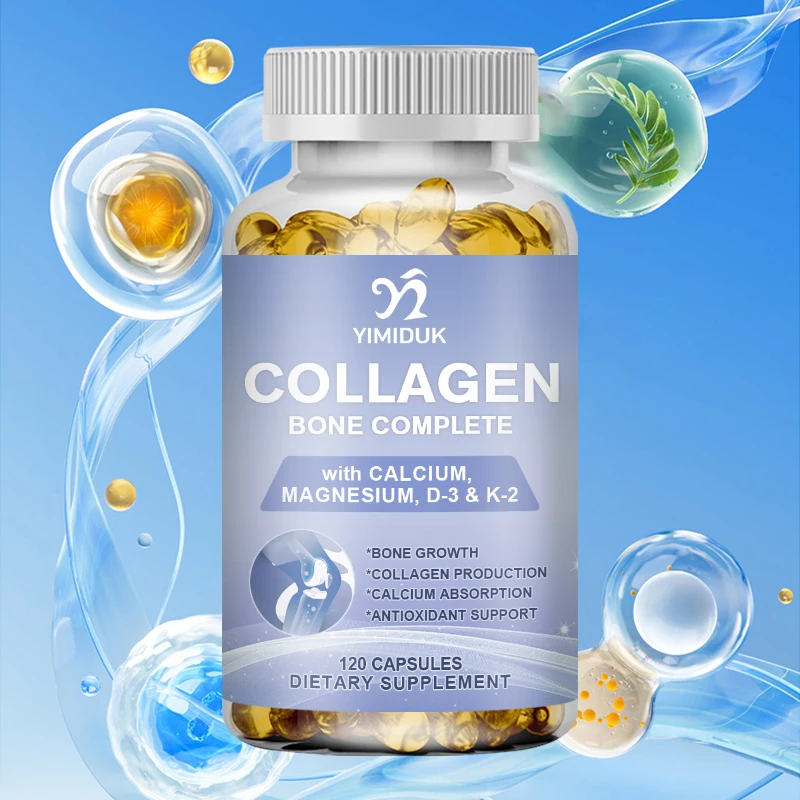 

Collagen Bone Complete Capsules Helps Support Joint Cartilage, Collagen Production and Calcium Absorption, and Immune Support