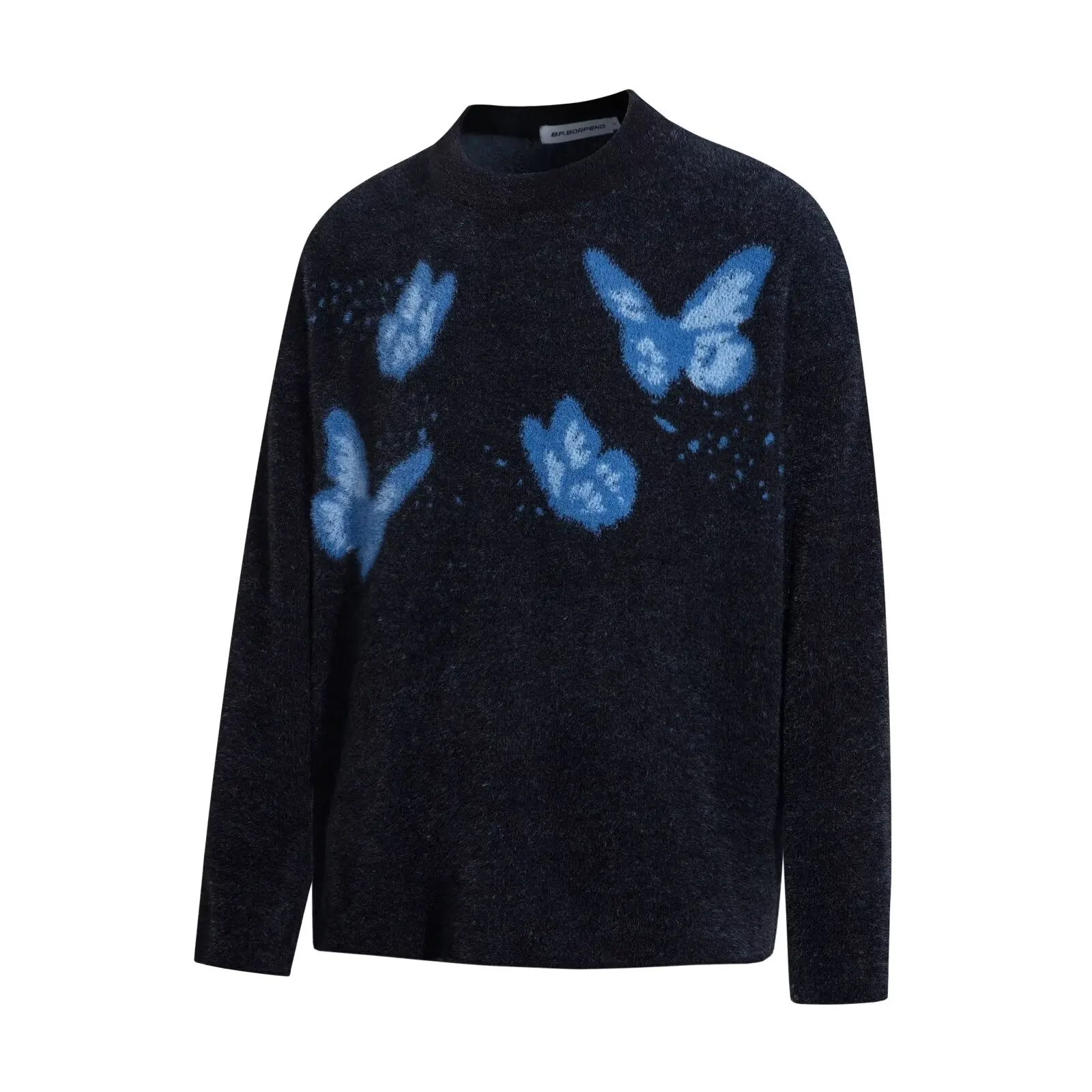 

American Sle Men's Sweater Large Size 250 Pou Embroidery Lazy Sle Couple Knitted irt Polyester Fiber