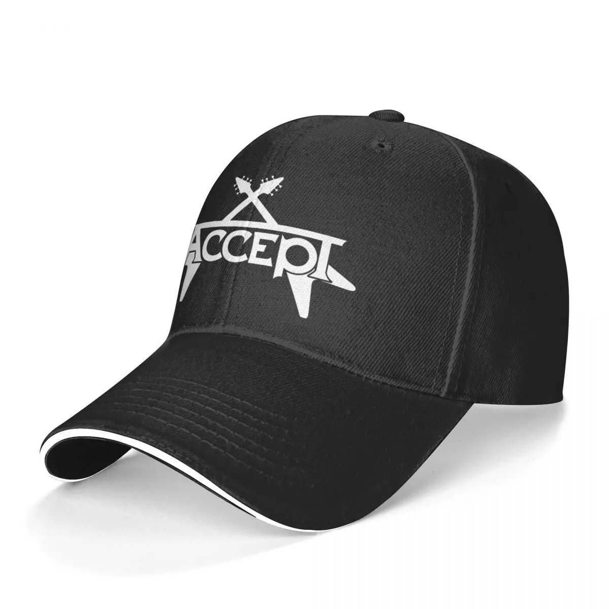 

Accept Baseball Cap HEAVY METAL Cool Trucker Hat Spring Unisex-Teens Kpop Custom Snapback Cap