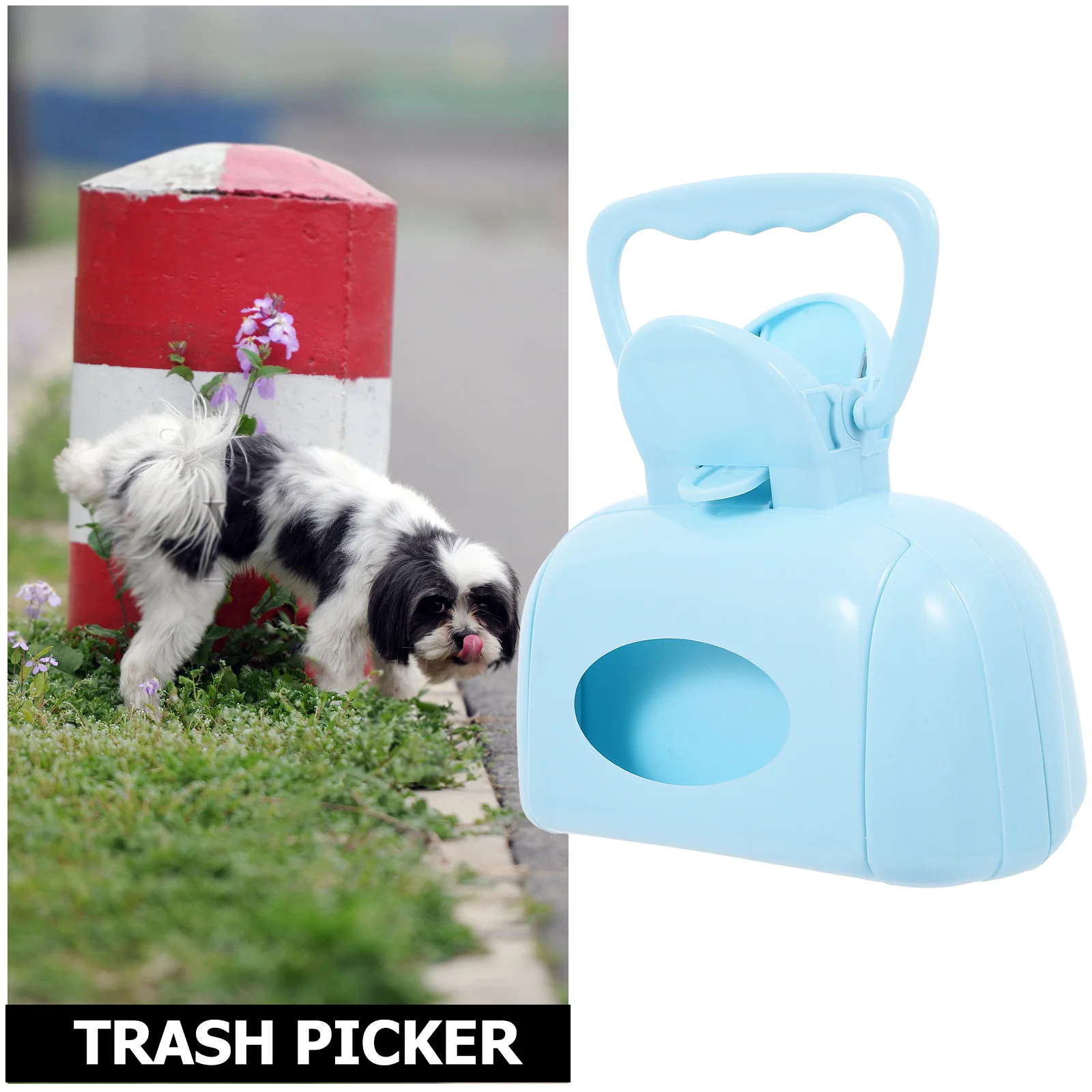 

Outdoor Dog Supply Portable Pet Poop Picker Durable ABS Material Multifunctional Design Quick Cleanup Portable Pet Poop Picker