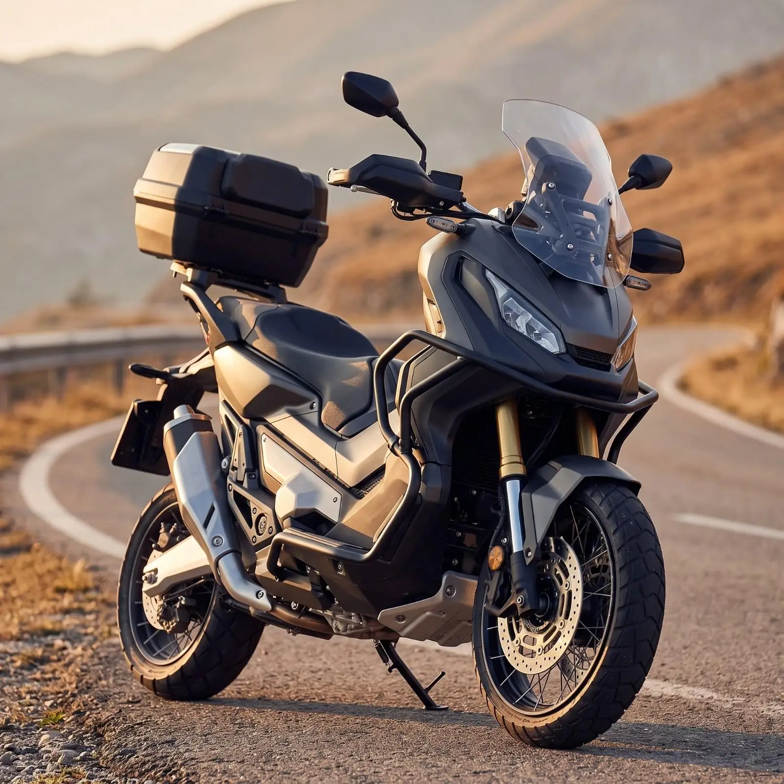 Impact Absorbing Motorcycle Chassis Bar | Matte, Motorcycle Engine Guard, for exploratory travel
