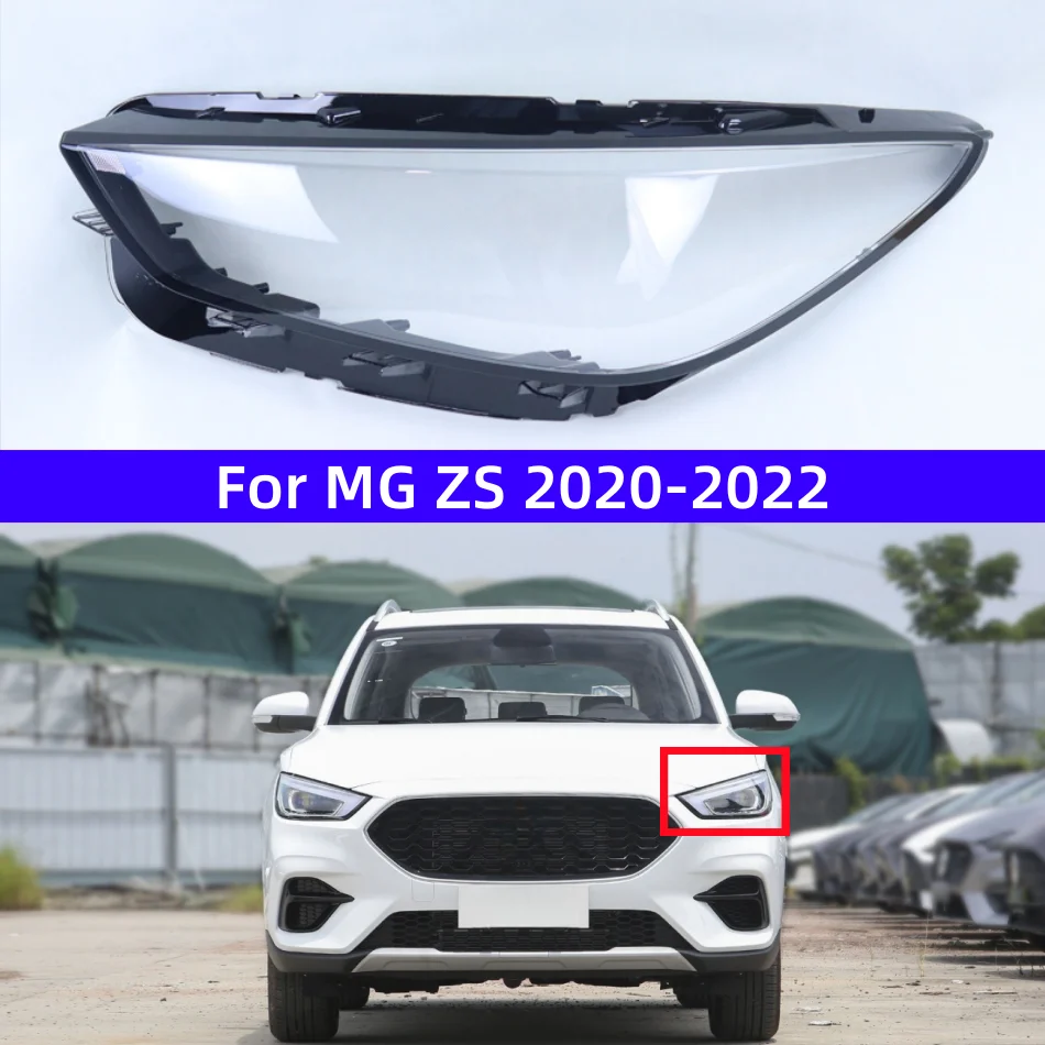 

For MG ZS 2020 2021 2022 Headlamp Cover Lamp Shade Headlight Shell Lens Plexiglass Replace Original Lampshade
