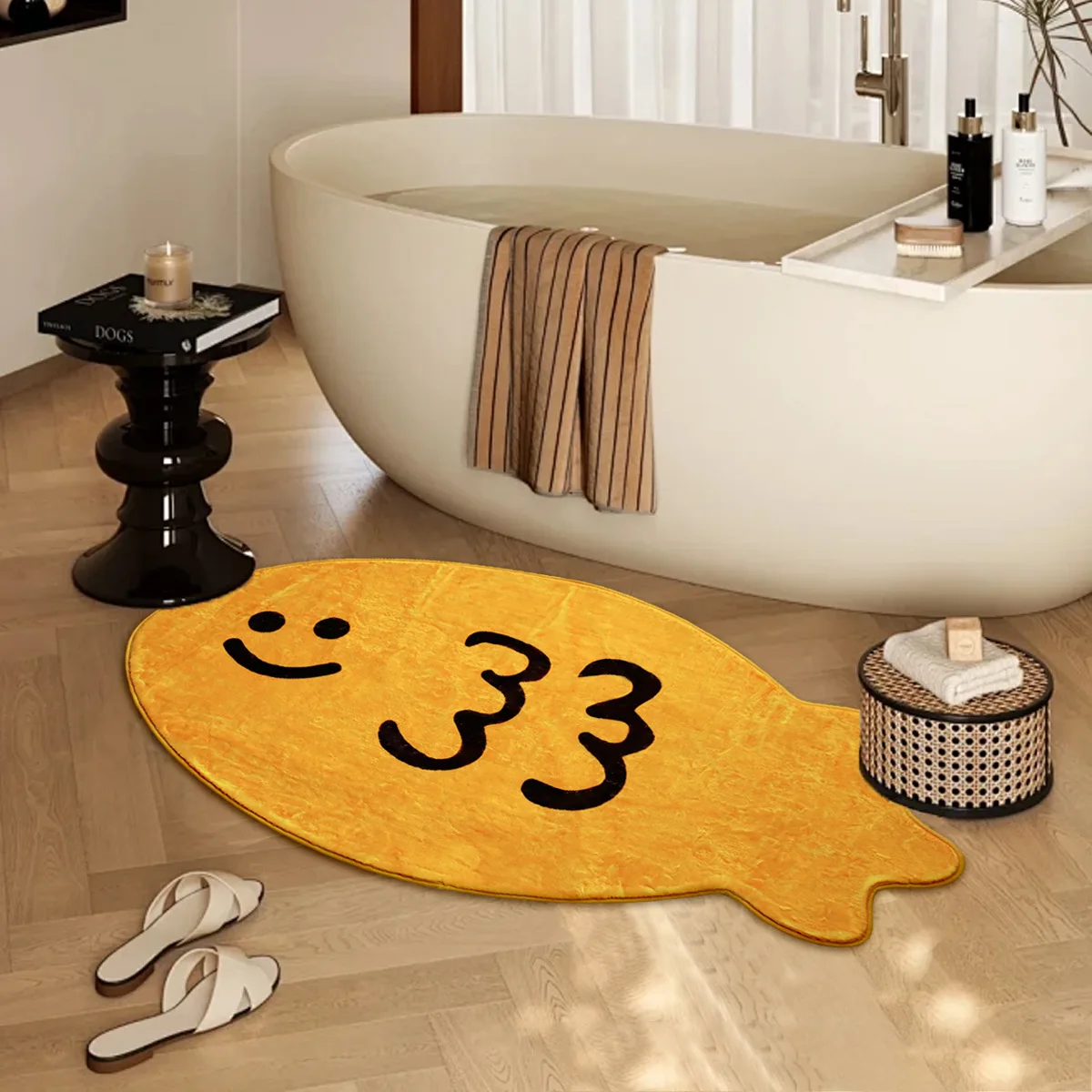 

VIKAMA Bathroom Doorway Non-Slip Non-Slip Water-Absorbent Floor Cushion Living Room Sofa Foot Cushion Bedroom Bedside Carpet