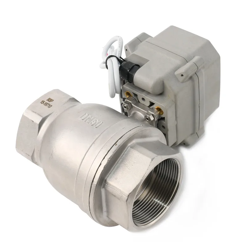 2 inch DN50 stainless steel 12v motorized ball valve 50mm controller electric water valve