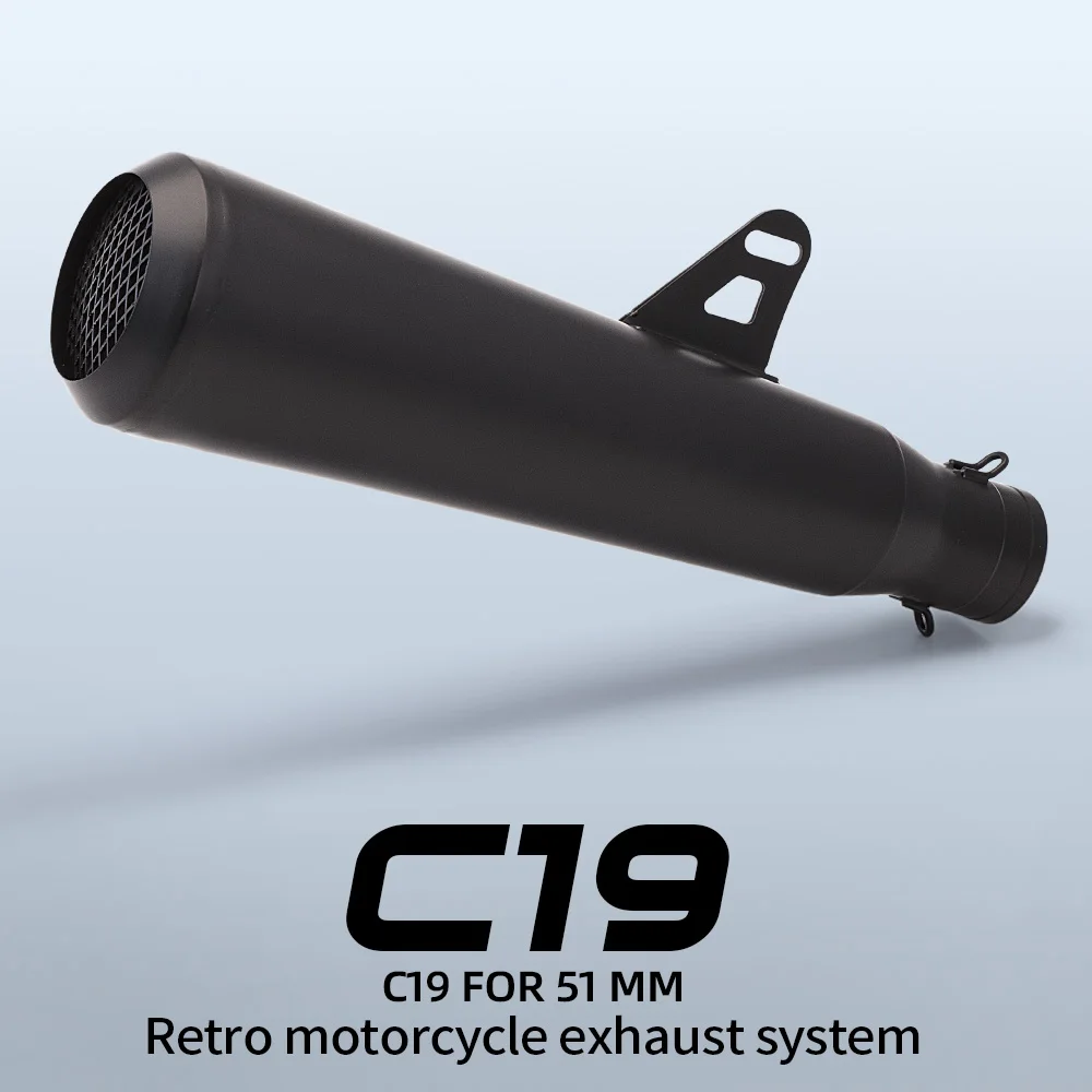 

High quality 51mm/2-inch motorbike silencer for S1000R Z800 NINJA250 Z900 C19 with db killer silencer