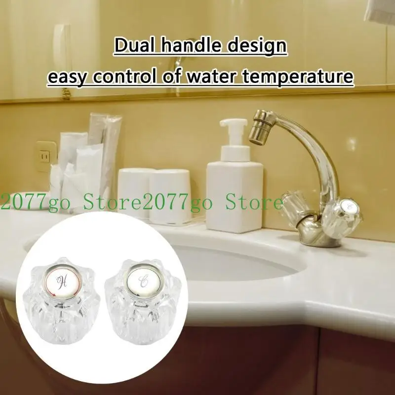 

Y1UD Set of 2 Campers Faucet Handle for Hot and Cold Water in Campers Showers
