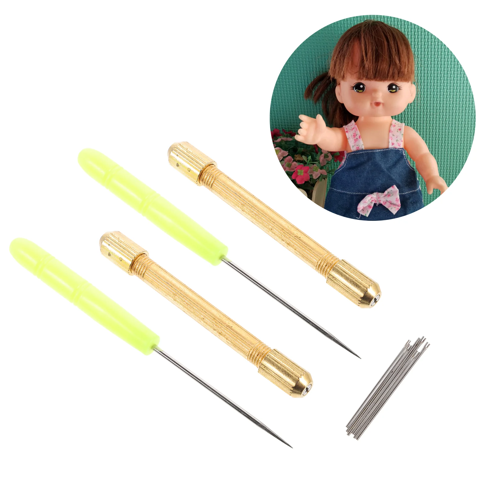 

Hair Transplant Tool Reborn Baby Accessories Manual DIY Needles Crochet Stainless Steel Implant Rooting Holder