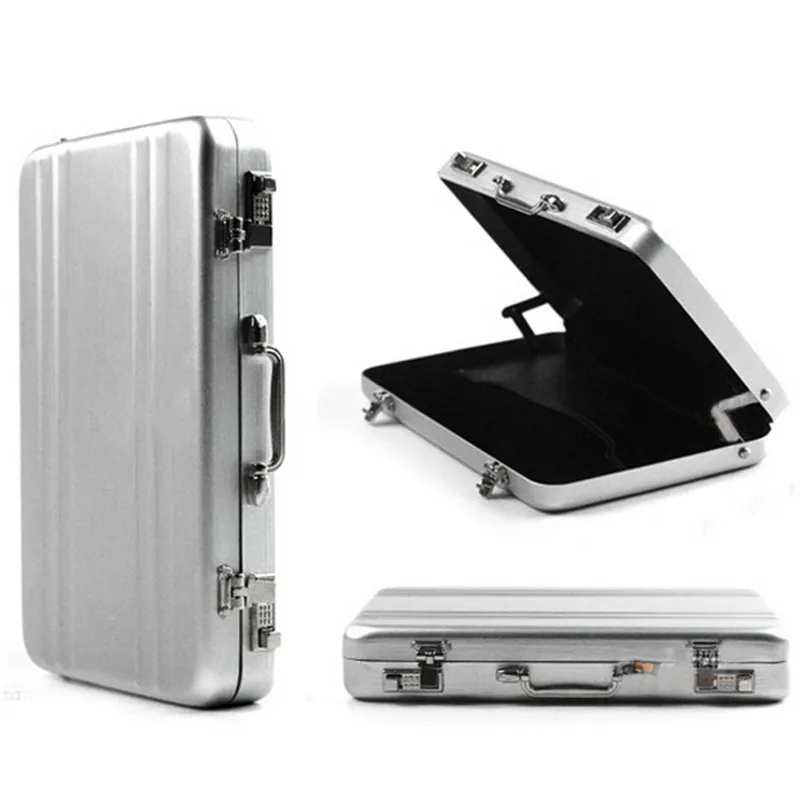 

New Business ID Credit Card Holder Travel Suitcase Organizer Wallet Pocket Case Aluminum Metal Box