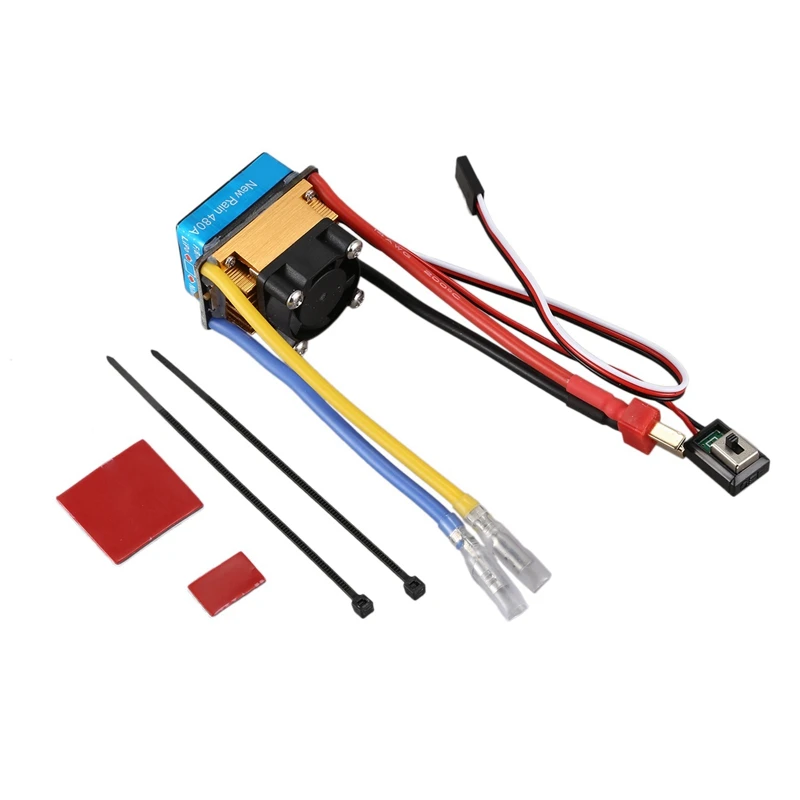 L81A 2025-1 個 480A ブラシ付き Esc シングルモーター & 1 個 1060 60A ブラシ付き Esc スピードコントローラー フォワードブレーキとリバースブレーキ