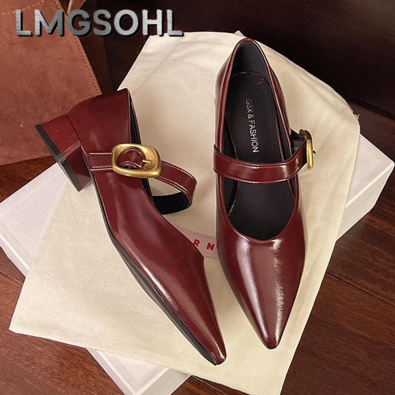 

Women Pointed Toe Heeled Shoes Summer New Brand Sandals 2025 Elegant Party Dress Woman Loafers Shoes Sexy Trend Pumps Zapatos