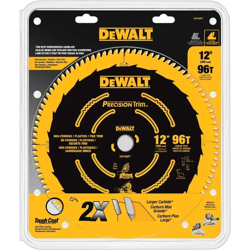 Imagem -03 - Dewalt Precision Corte Miter Saw Blades Acessórios para Ferramentas Elétricas Dw3216pt 305 mm 12 Pol Dw7296pt Dw3232pt