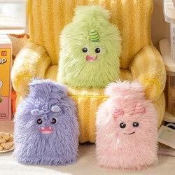 Cartoon Plush Hot Water Bag with Cloth Cover, Funny Water Injection, Explosion-proof, Plush, Filled, 850 ml, 500ml